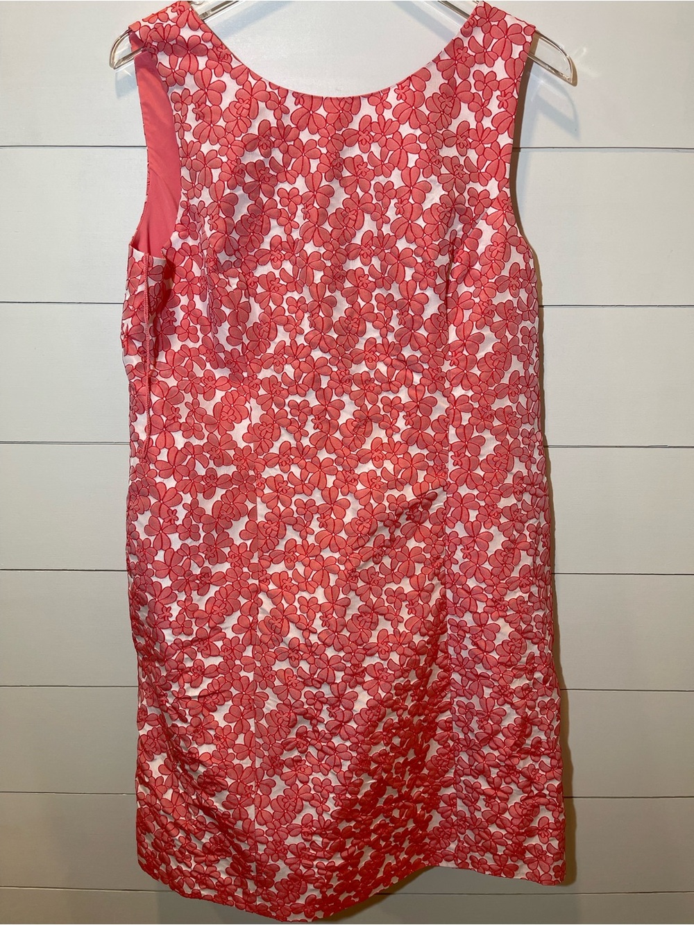 Adrianna Papell  Paradise Pink Floral Shift Dress Womens Size 14 NWT